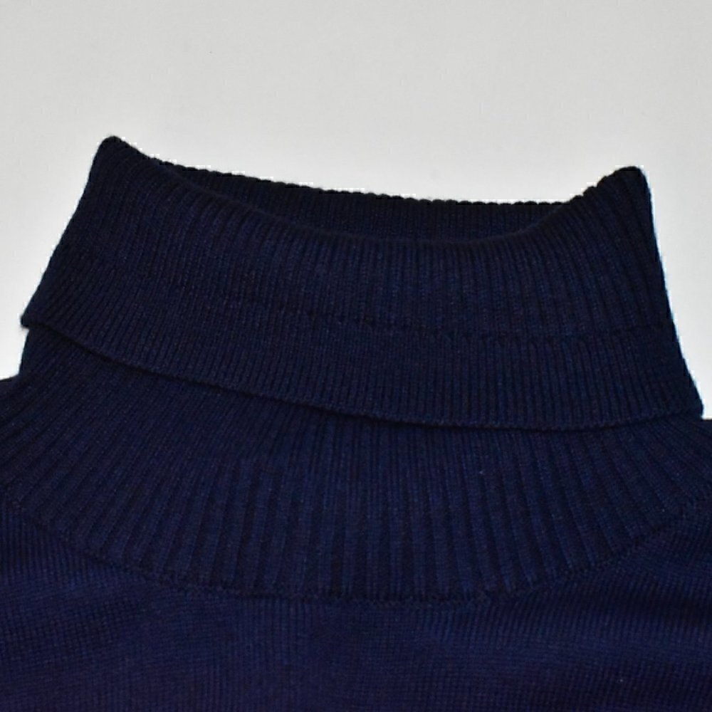 Magaschoni Man Long Sleeve Turtleneck Pullover Sweater Wool Blend Shirt Size L - Picture 9 of 10